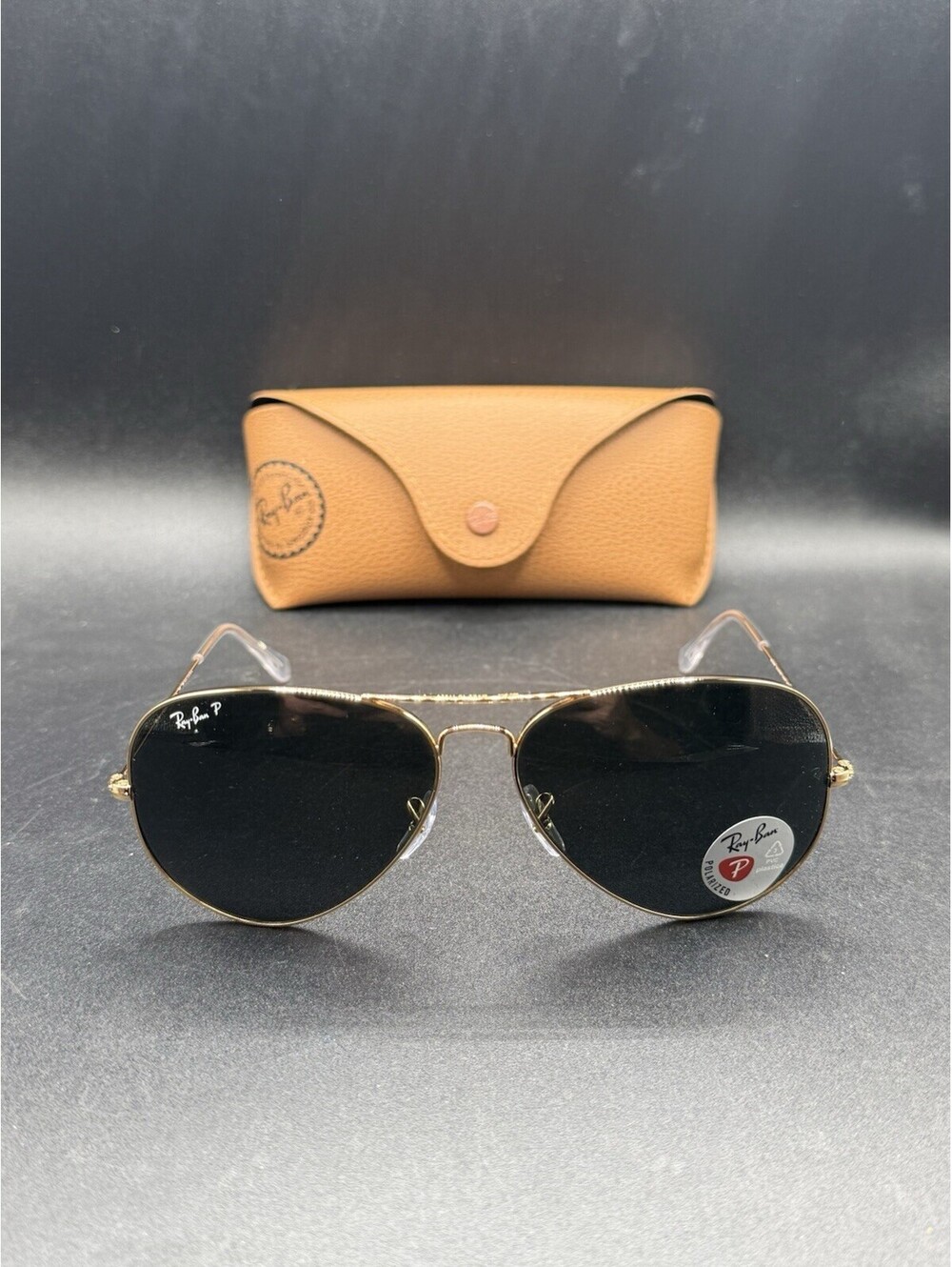 Ray-Ban Large Aviator RB3025 Gold/Brown Polarized